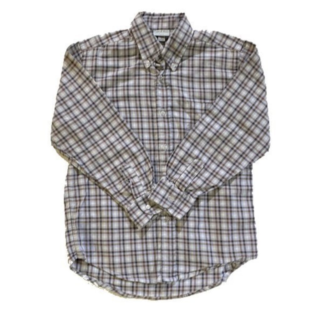 Papo d' Anjo | Button Down Checkered Long …